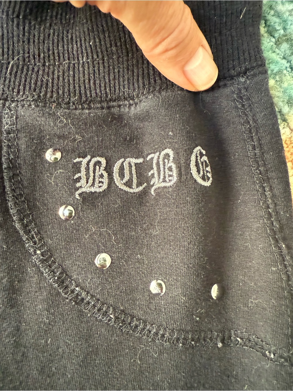 BCBGMaxAzria Women's Black Sweatpants - size small long length - Picture 5 of 5
